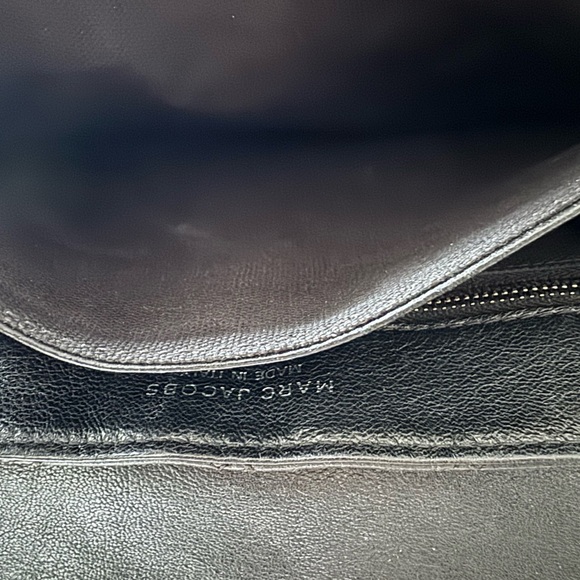 MARC JACOBS BAROQUE BAG BLACK QUILTED LEATHER CHAIN STRAP - Picture 11 of 15